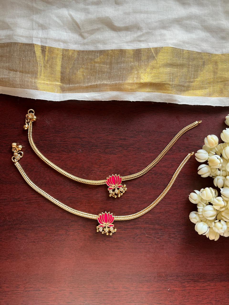 Lotus Anklets