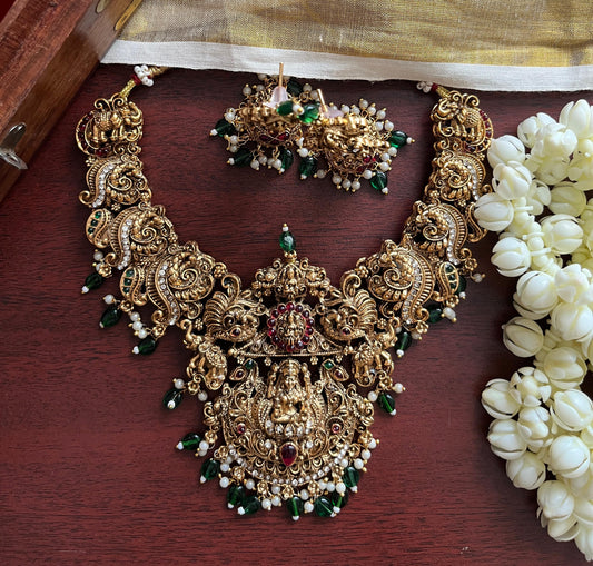 Bridal Naga Necklace with Jhumka
