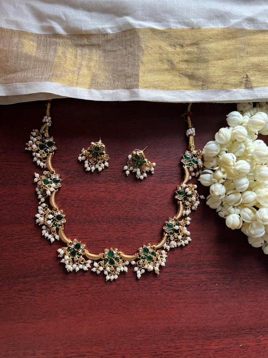 Green Lotus Necklace