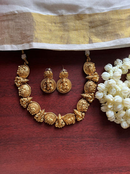 Antique Ganesha & Elephant Necklace
